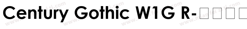 Century Gothic W1G R字体转换